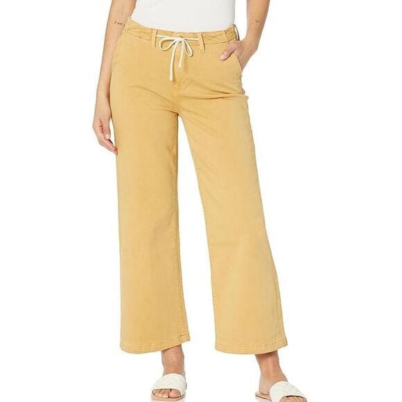 Paige Carly Wide Leg Pants Size 27 $225 Vintage Golden Glow - Picture 1 of 10